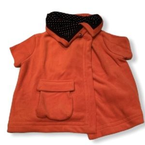 Alembika cowlneck orange asymmetrical sweater 2